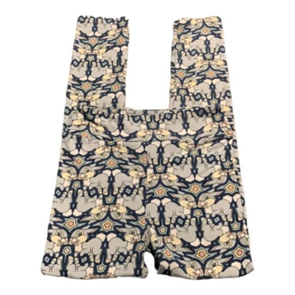 GIRL'S Thumper Gray Printed Disney Bambi Leggings Size L/XL USED #5684